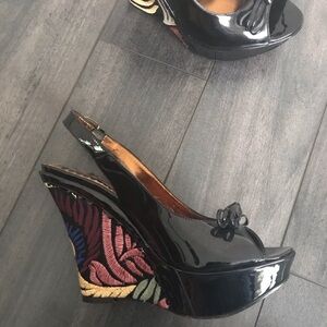 Isabella Fiore 5.5 Loren Italian-made hand-embroidery limited production wedges